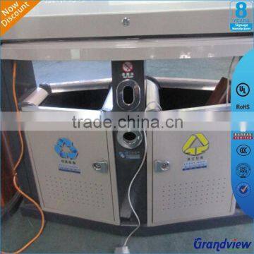 Wooden Brown Paint Led Customized Light Box With Trash Bin photo-3