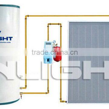 split flat plate solar hot water heater copper for heat exchange