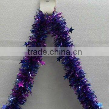 Christmas Tinsel with Stars Design