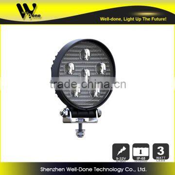 ISO9001 Certificated Factory Direct Offer 4.4 Inch Aluminum Housing Hot Super Bright IP68 18W Car LED Work Light photo-3