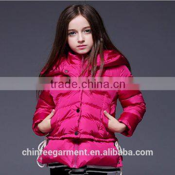 China New Girls Winter Quilted Hoodie Jackets Coats