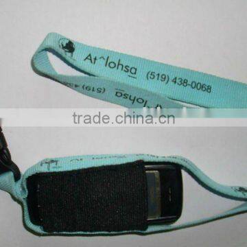 Fashional cell phone neck lanyard with pouch