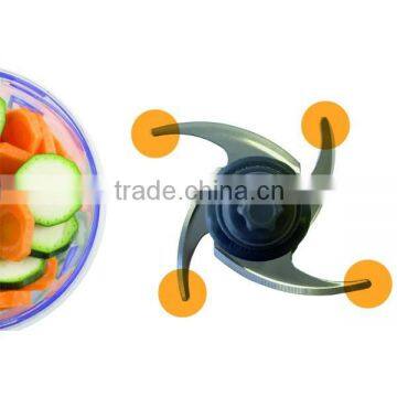 300-400W Hot Sale Household Double Blade Mini Plastic Electric Food Chopper photo-3