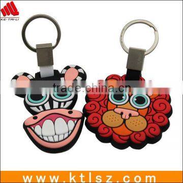 Shenzhen wholesale silicone key chain, beautiful design custom pvc keychain with logo