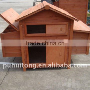 outdoor wooden chicken coop