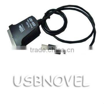 high quality Black usb 2.0 to printer cable for IEEE1284 Parallel Printer Cable