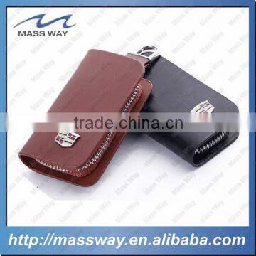 customized fashion leather car key pouch hanger