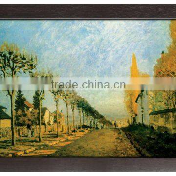 beautiful urban road home wall decoration canvas painting