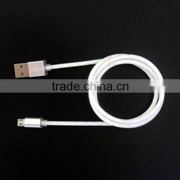 Microusb lighted charger cable