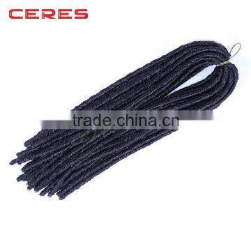 Cheap Wholesale Price Ebony Soft Dread Lock Synthetic Braiding Hair Extension Quality Choice photo-2