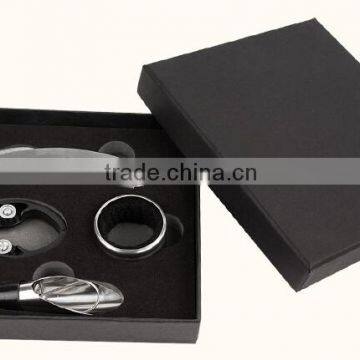 Promotional New Design High Quality Paper Box Wine Gift Box, Luxury Wine Opener Tool Gift Set With Paper Box Packed photo-6