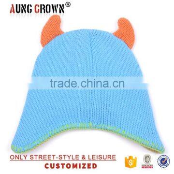 Warm Acrylic Children Beanie Knitting Cap photo-3