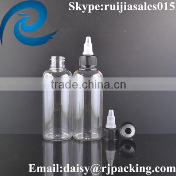 New design twist caps bottle 60ml twist top plastic bottles 60 ml twist clear pet bottles 60ml for e liquid