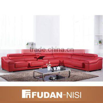 2016 new style living room furniture pink leather sofa Lahore