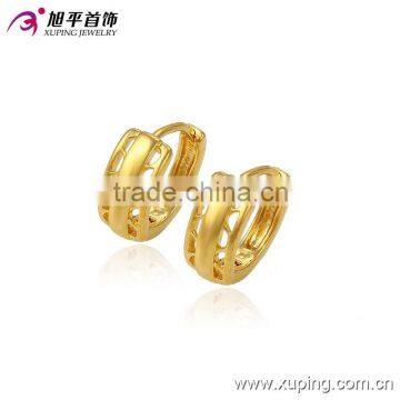 small gold earring models, yellow gold huggie earrings