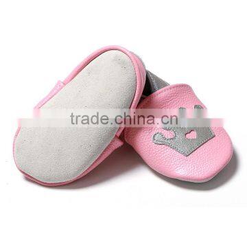 2016 New High Quality Comfortable Fashion Cute Pink Princess Baby Leather Toddler Shoes photo-3