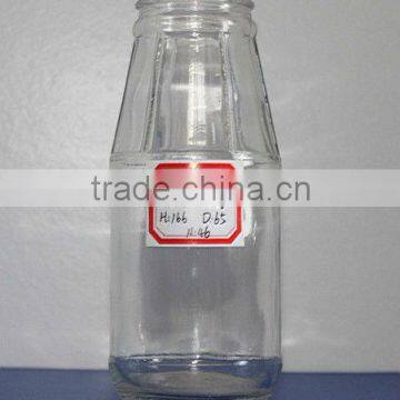 364ml round clear glass jar