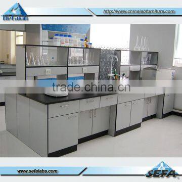 University Wooden Physics Laboratory Workbench Medical Lab Table Chemical Working Bench