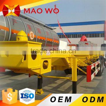 China MAOWO hot sale 3 Axle 40ft Skeletal chassis semi Trailer container trailer