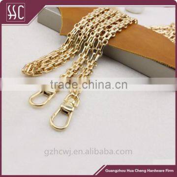 Decorative metal chain for purse with clasps,bag parts chain with hooks