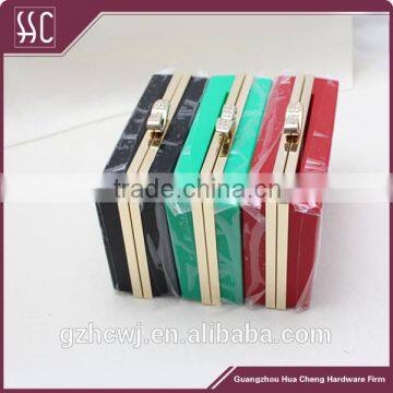 Diamond Ornament Box Clutch Frame Rectangle Purse Frame photo-2