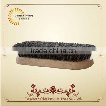 Hot selling new design wooden horssehair golf club shoe cleaning polish brush with FSC certification,cleaning brush manufactory