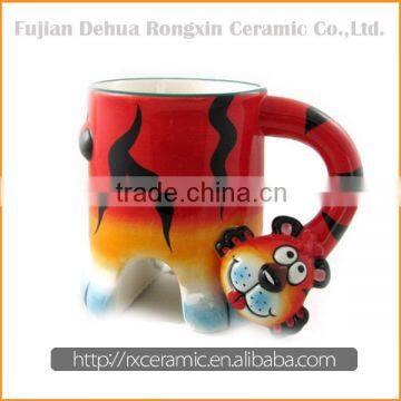 Hand-painted 3D ceramic blank ceramic mugs