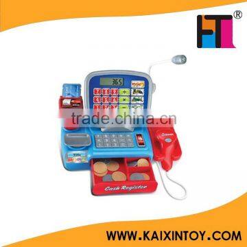 new pretend play toy pos cash register with microphone for kid