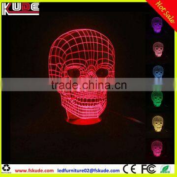 rechargeable 3D LED table lamp/wireless table lamp with battery operated