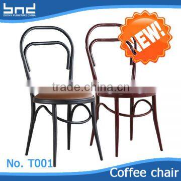 Garden metal leather chair fashion design