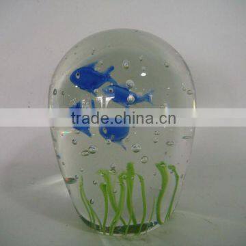 glass ball fish decoration