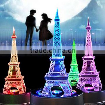 Wholesale Decorative Crystal Eiffel Tower for Romantic Gifts COM022