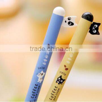 Best Promotional Gift DIY Creative Stationery Kid Personalized Novelty Gel Pen Cartoon Black Cat and White Dog Tag Ballpoint Pen photo-2