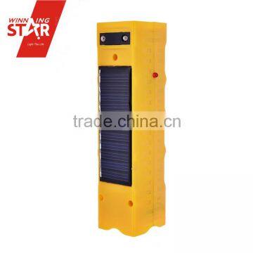 3+1SMD Solar Power Rechargeable LED Flashlight with round pulg