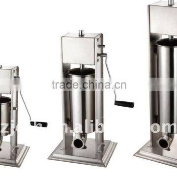 Full stainless steel manual clipper sausage stuffer machine