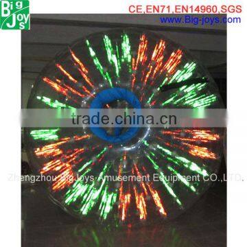2016 hot sell colorful human land zorbing hamster ball, aqua zorb ball