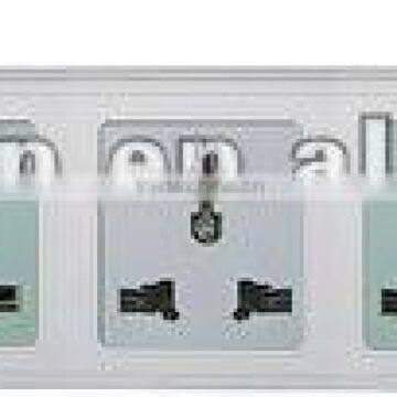 6 way extension multi socket