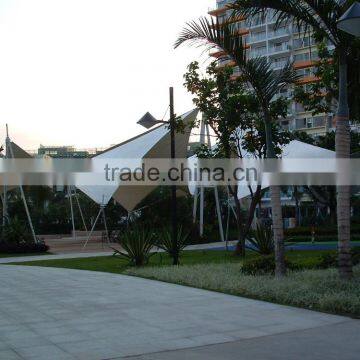 PVC Tension Fabric Membrane and Textile Architecture Heat Insulation for Canopy of Sun Shade