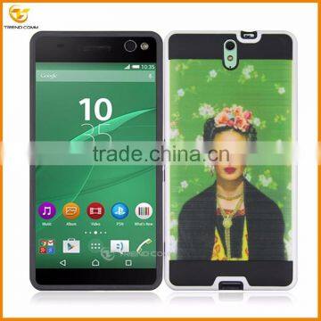 Color printing hard plasti cover case for sony c5