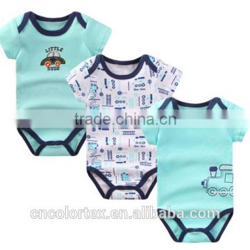 high quality summer baby boys and girls short sleeve bodysuit