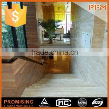 Super building project design natural marble curve stair lift