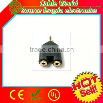 3.5mm 1 male to 2 female stereo spliter/adaptor