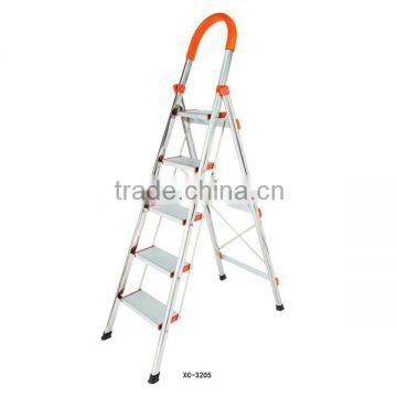 5 steps Stainless Steel ladders / household step ladder / warehouse ladder XC-3205