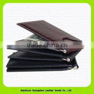 15017 Exquisite craftsmanship leather fancy custom money clip