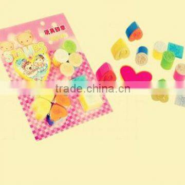 cartoon DIY eva stationery kids toy heart style stamps