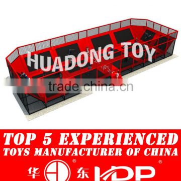 New factory price for indoor trampoline park, high quality trampoline playground