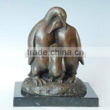 2011 beautiful Penguin bronze sculpture