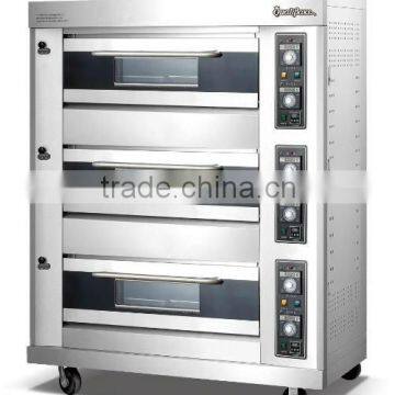 9 trays gas modular deck oven ideal for baking pizza/bread/cake/cookies