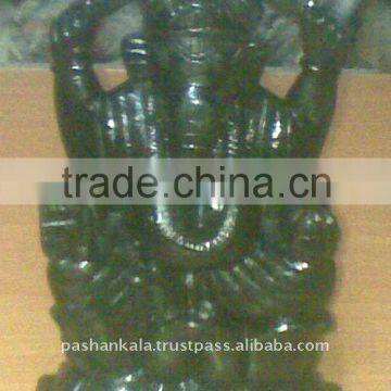 Black Marble Ganesha Statue