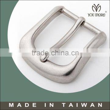 Wholesale zinc alloy pin brushed silver small belt buckles